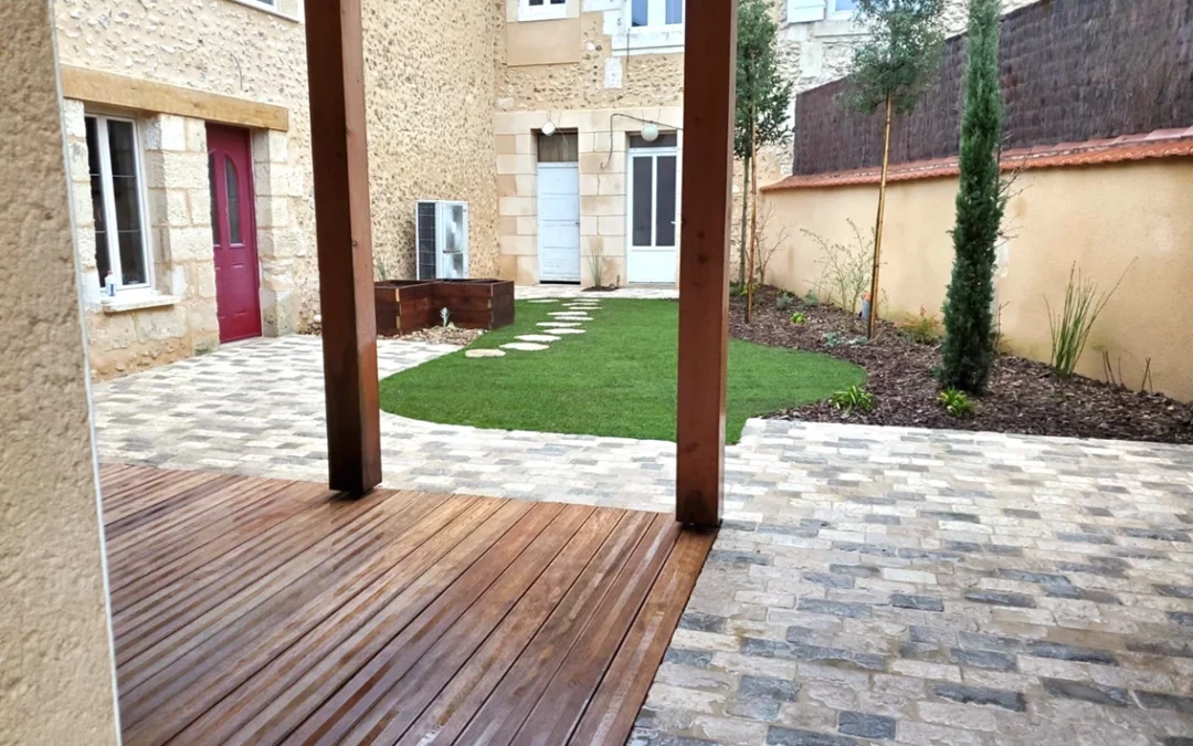 Aménagement cour 100m2 (neau)